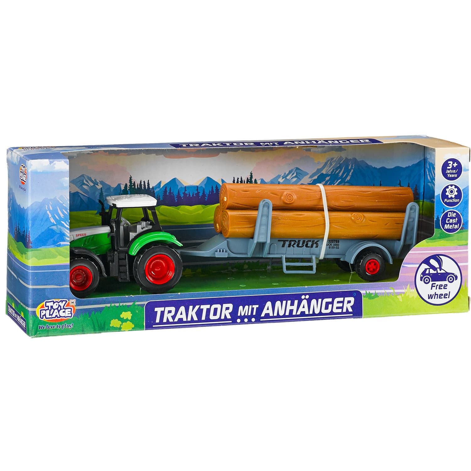 Produktbild Müller - Toy Place - Traktor mit Anhänger, 3-fach sortiert, 1 Stück 6 von 6