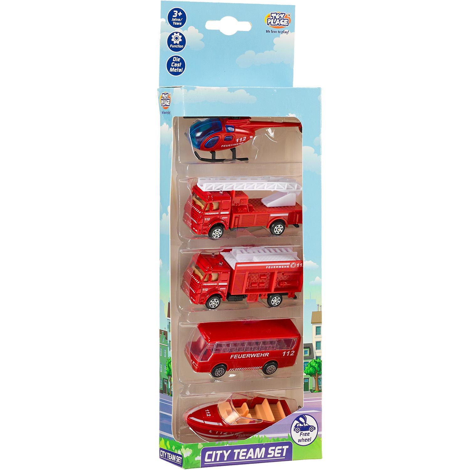 Produktbild Müller - Toy Place - City Team Set - 5 Fahrzeuge, 3-fach sortiert, 1 Stück 11 von 13