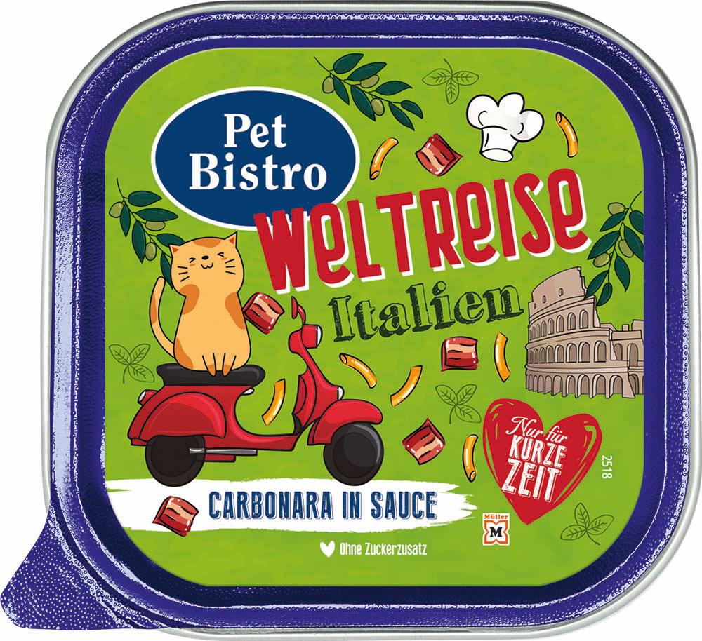 Pet Bistro Weltreise Italien Carbonara in Sauce