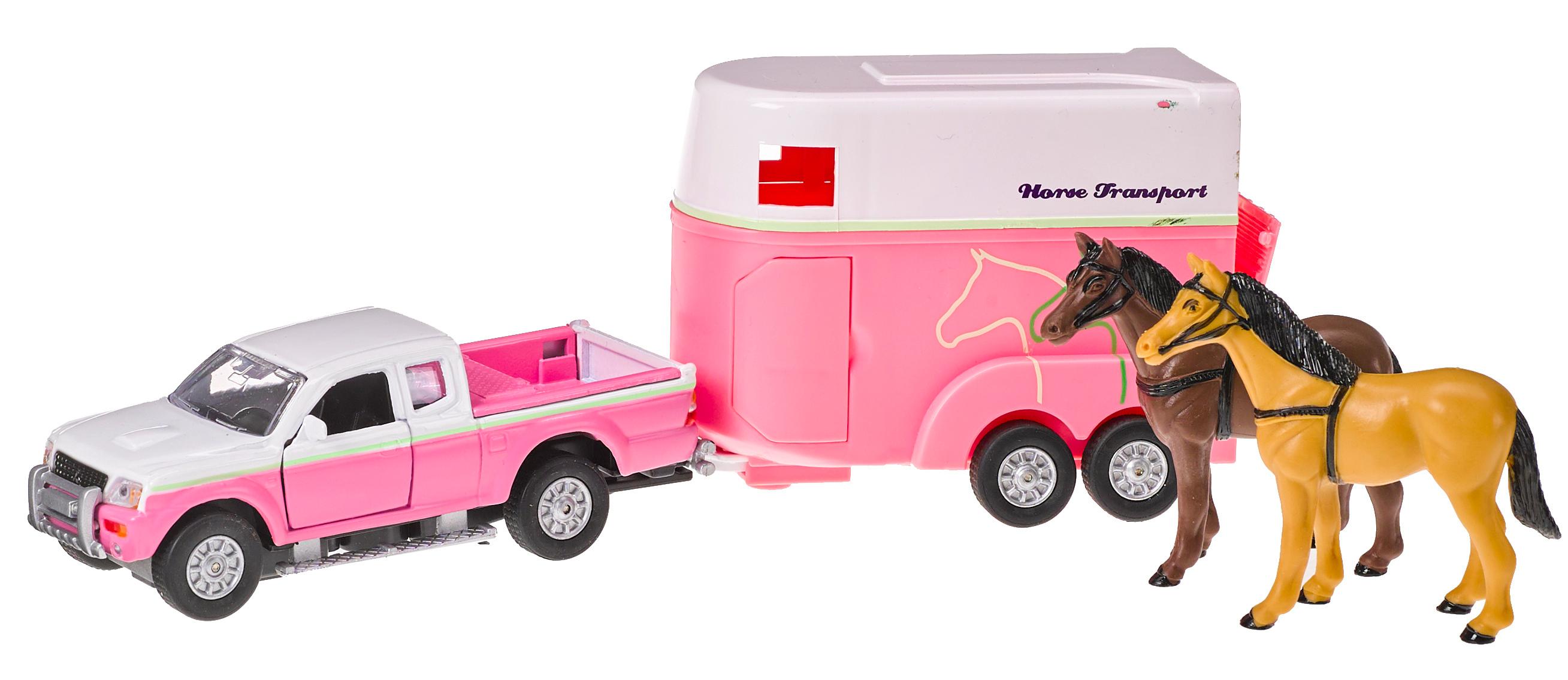 Produktbild Müller - Toy Place - Pferdetransporter mit zu öffnenden Türen Die Cast Metal Pull back 2 von 2