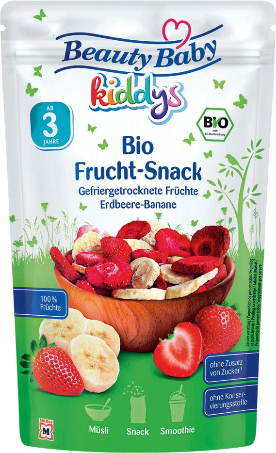 Beauty Baby Kiddys Bio Frucht Snack Erdbeere&Banane