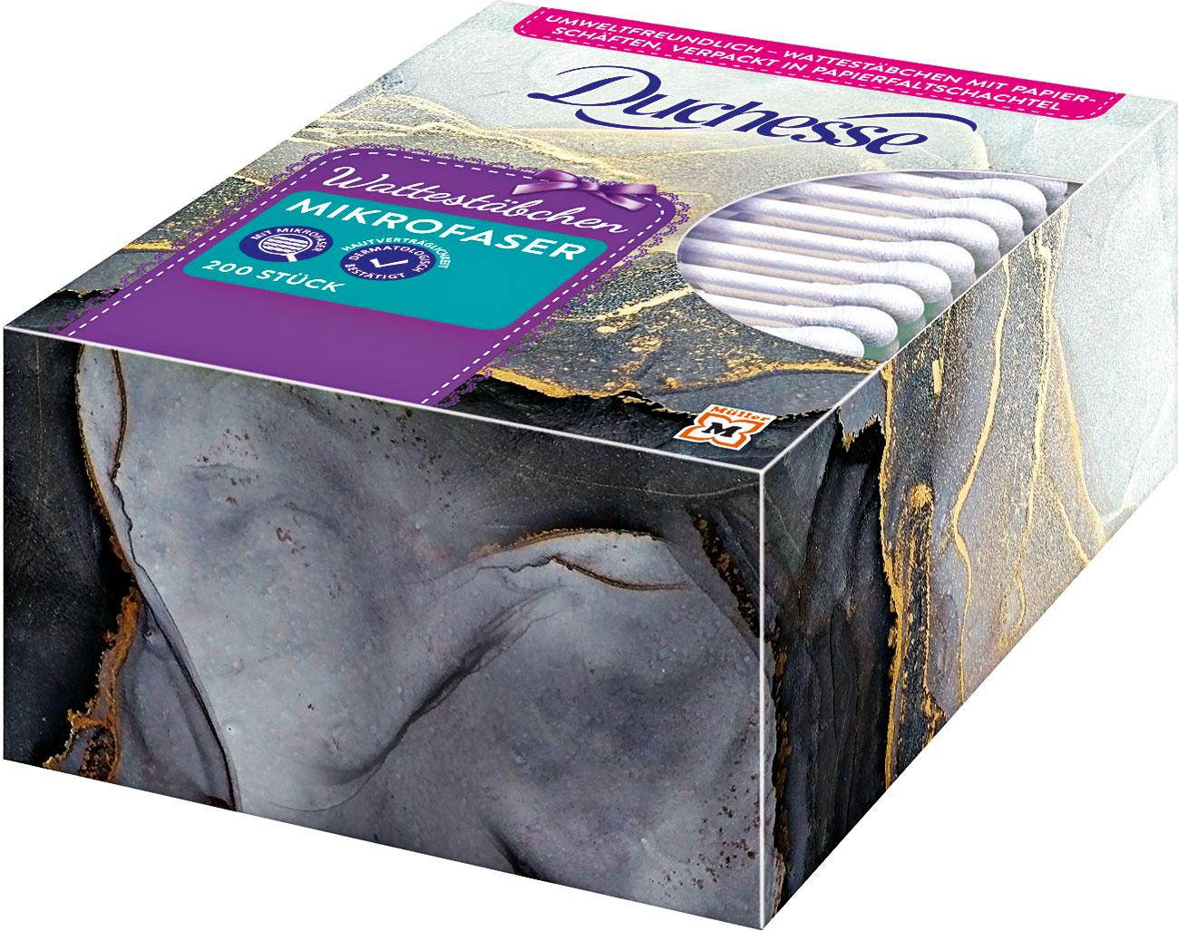 Produktbild Duchesse Wattestäbchen Mikrofaser, 200 Stück 3 von 3