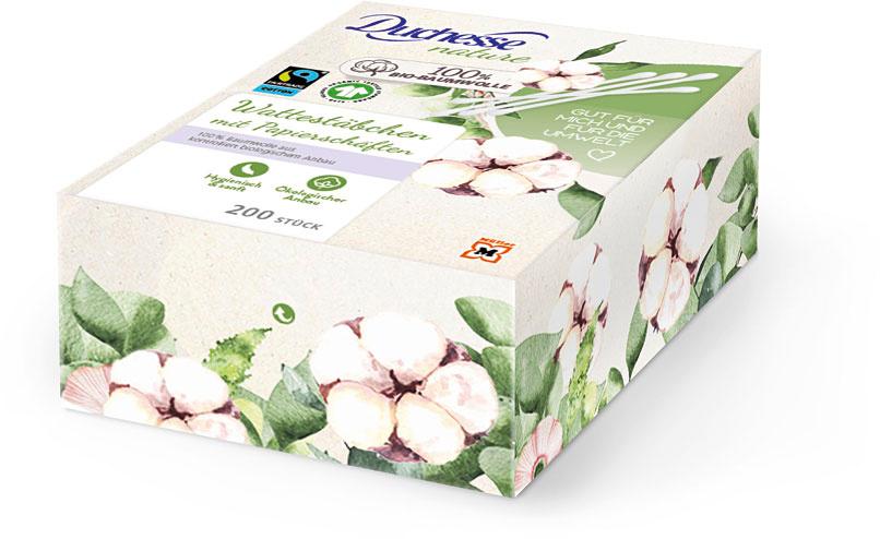 Duchesse Nature Wattestäbchen, 200 Stück