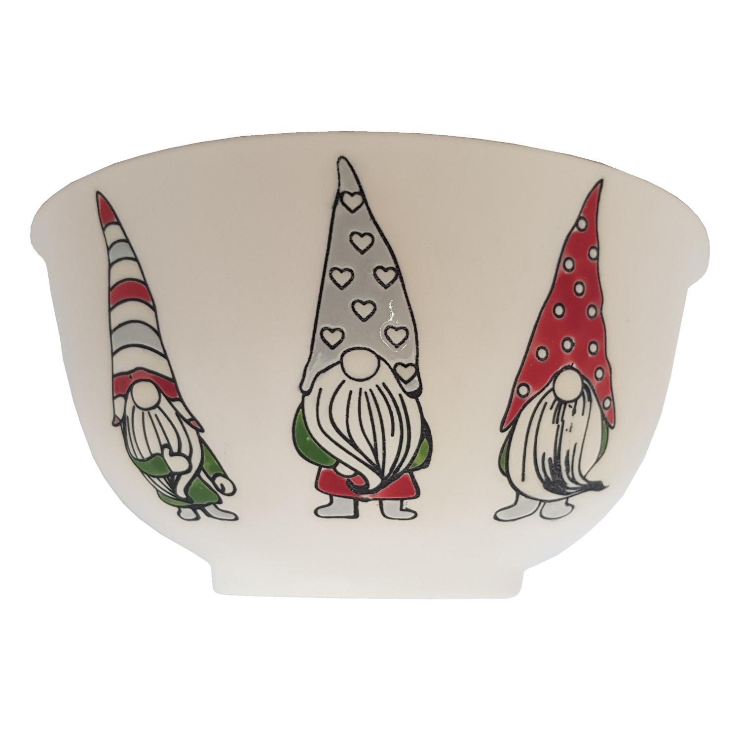 TRENDSHOP Müslischale X-MAS Wichtel Ø 14,7cm