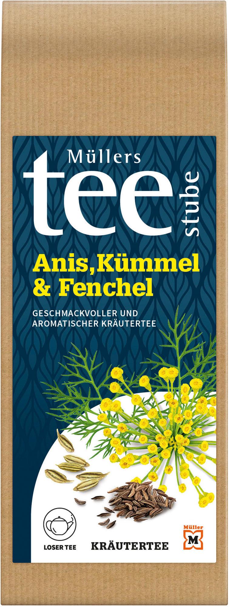 Müllers Teestube Kräutertee Lose Anis Kümmel&Fenchel