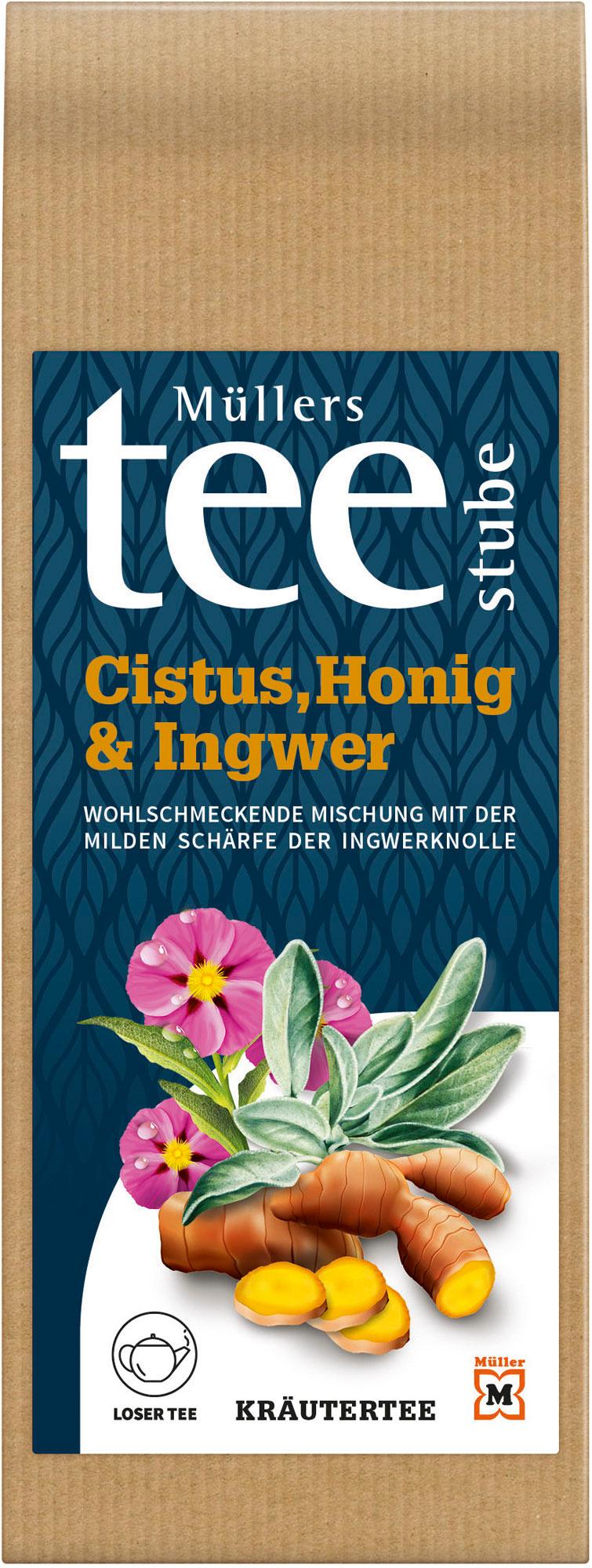 Müllers Teestube Kräutertee Lose Cistus Honig&Ingwer