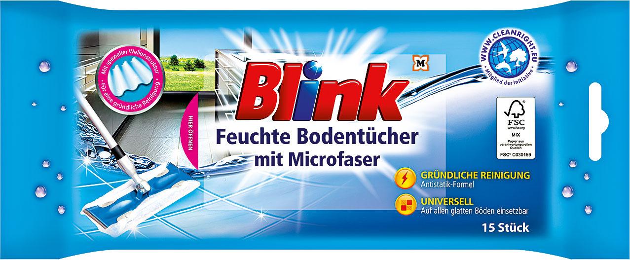 Blink Feuchte Bodentücher mit Microfaser