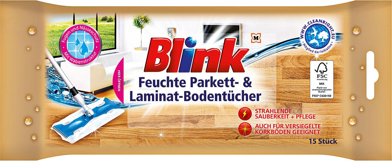 Blink Feuchte Parkett-&Laminat-Bodentücher