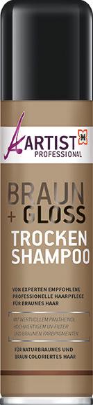 ARTIST Professional Trockenshampoo Braun + Gloss