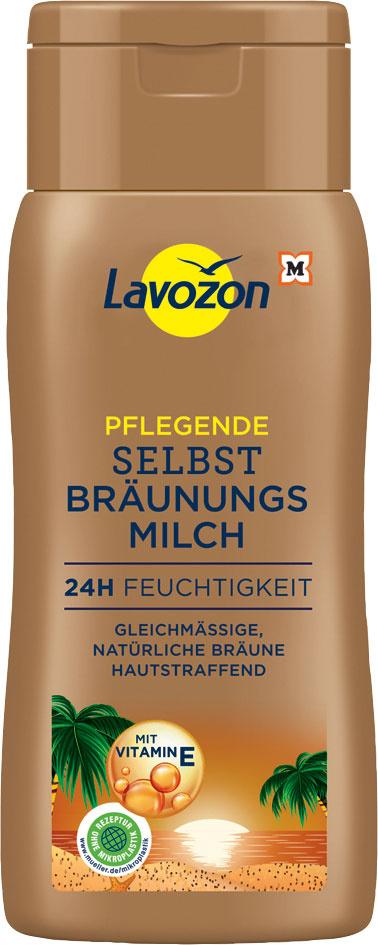 LAVOZON pflegende Selbstbräunungsmilch ohne Mikroplastik