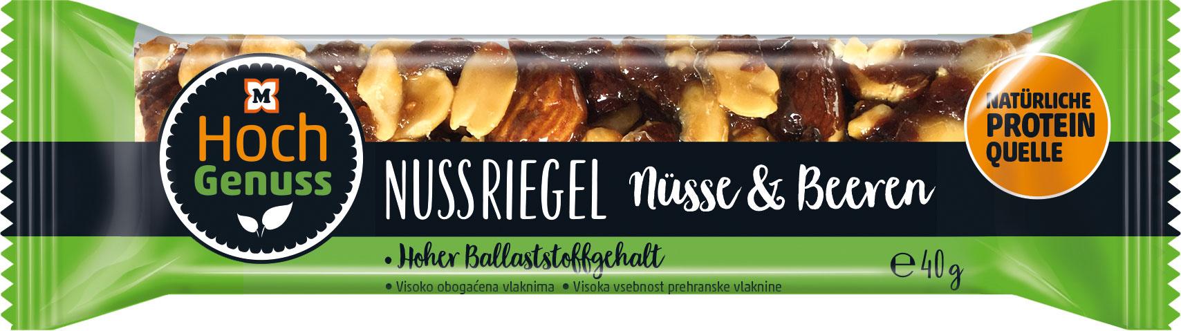 Hochgenuss Nussriegel Nüsse&Beeren