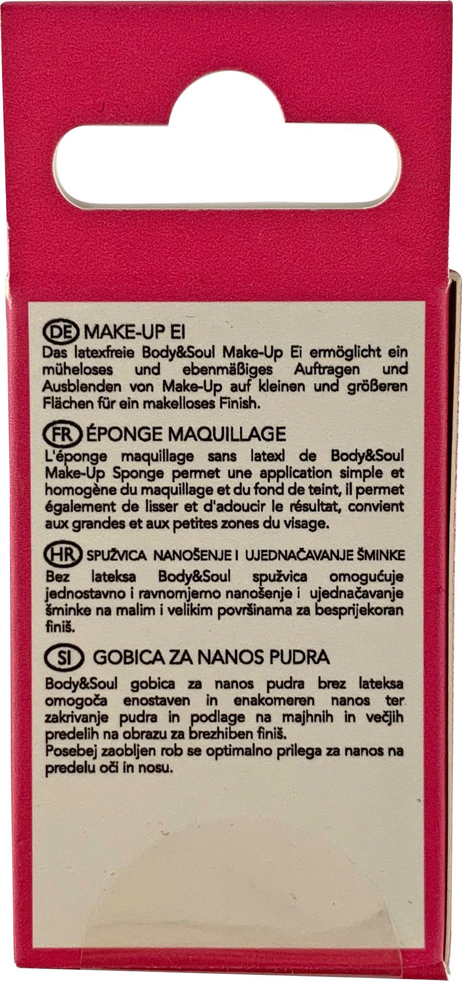 Produktbild BODY&SOUL Tools Make-Up Schwamm Ei, sortiert 3 von 3