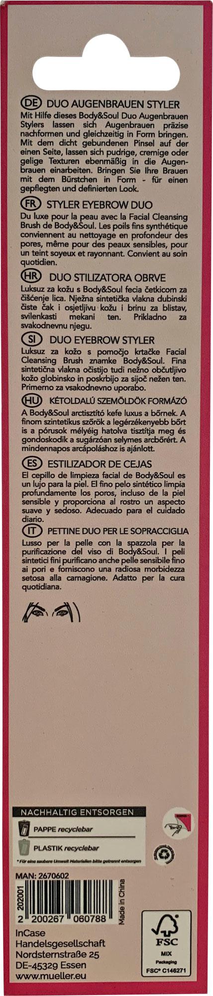Produktbild BODY&SOUL TOOLS Augenbrauenstyler, Duo 3 von 3