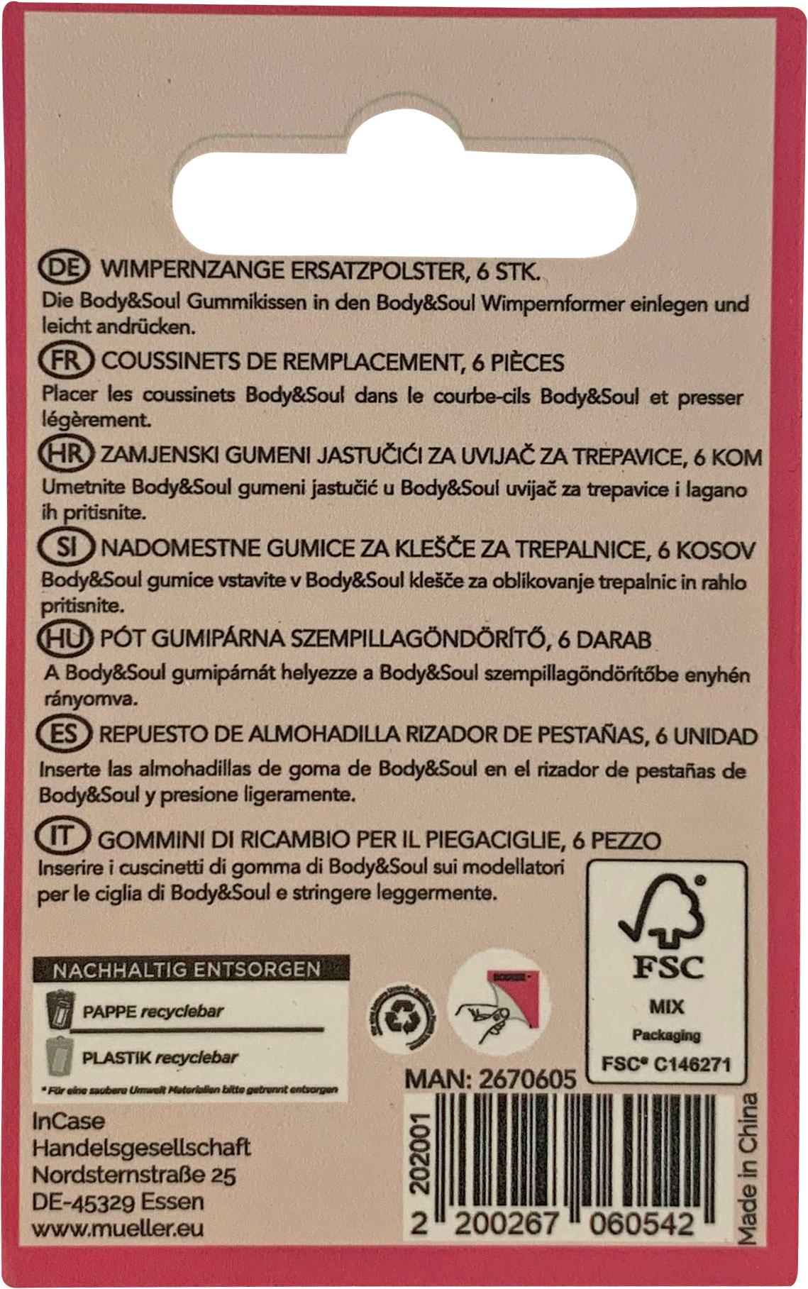 Produktbild BODY&SOUL TOOLS Ersatzgummis für Wimpernzange - 6 Stück 3 von 3