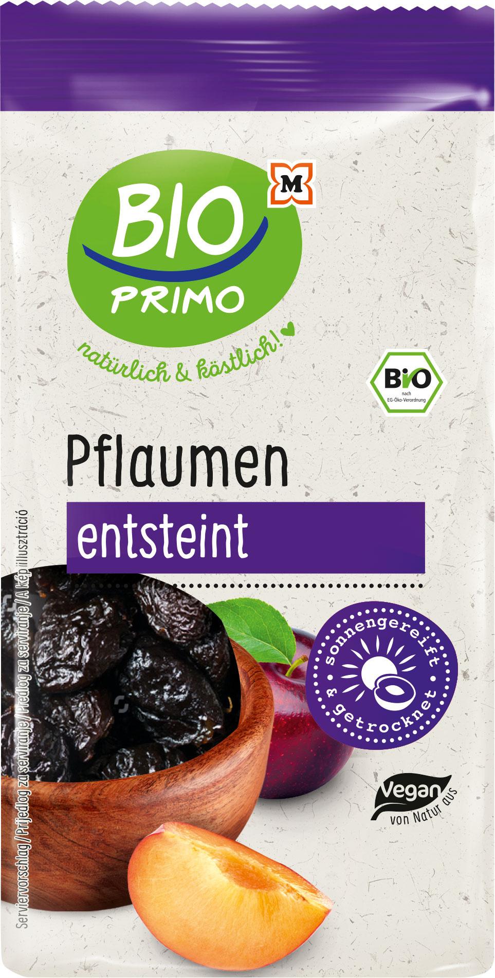 BIO PRIMO Bio getrocknete, entsteinte Pflaumen