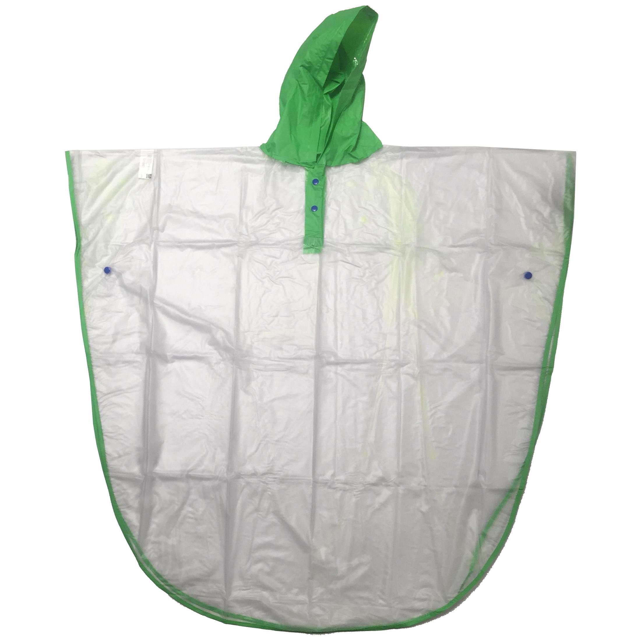 Produktbild Kinder Regenponcho Klar grün 2 von 2