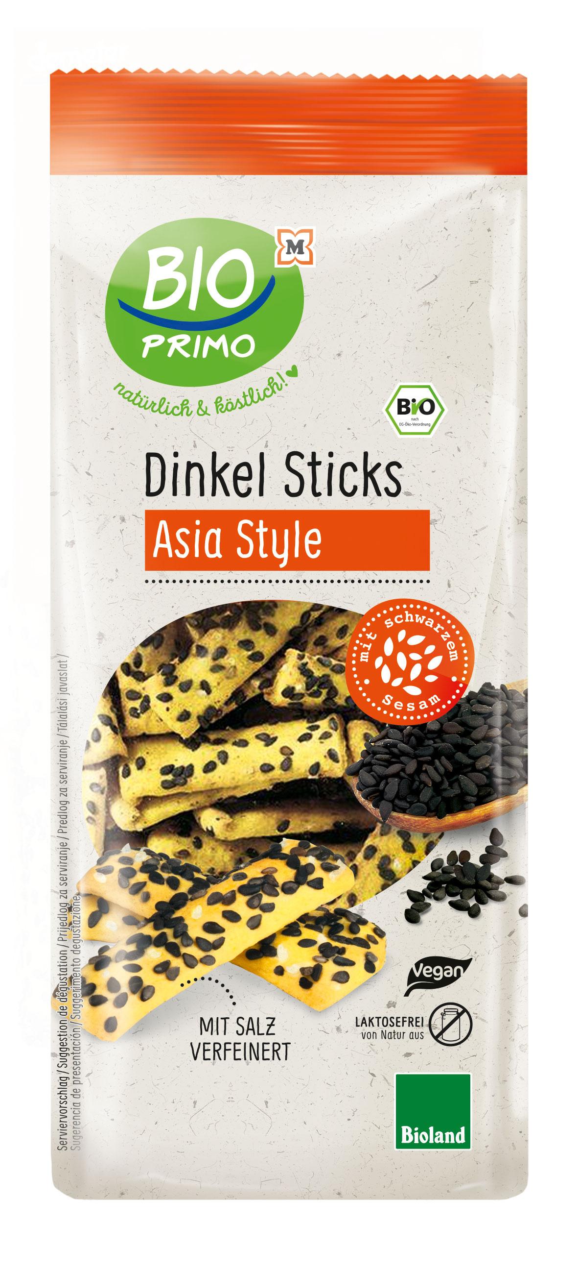 BIO PRIMO Bioland-Dinkel Sticks Asia Style