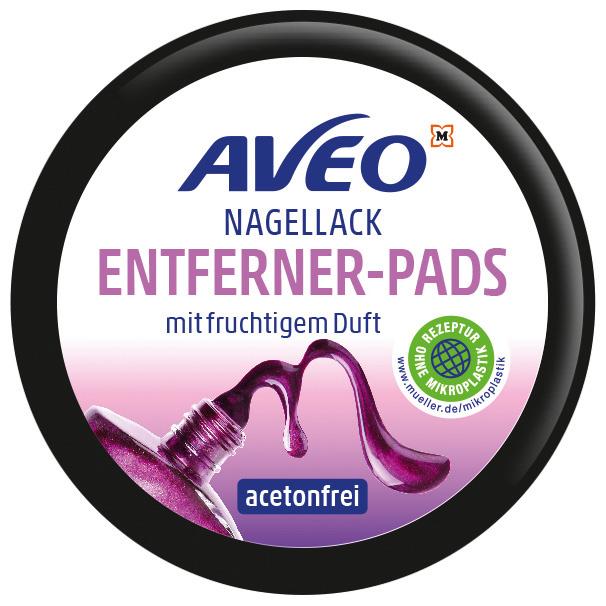 AVEO Nagellackentfernerpads Acetonfrei