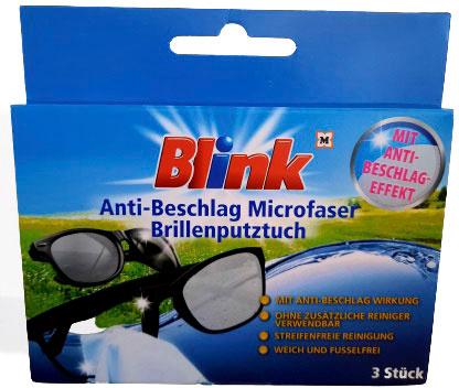 Blink Brillenputztuch Anti Beschlag Microfaser