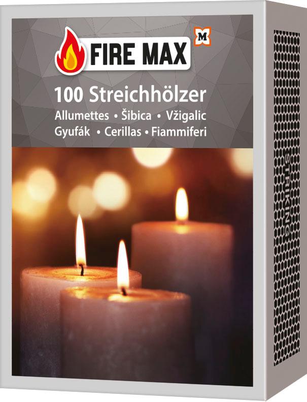Produktbild FIRE MAX Zündhölzer 3x100 Stück 2 von 2