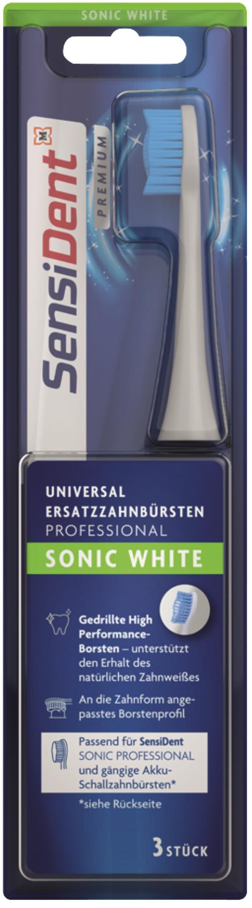SensiDent Aufsteckbürsten Premium Sonic White