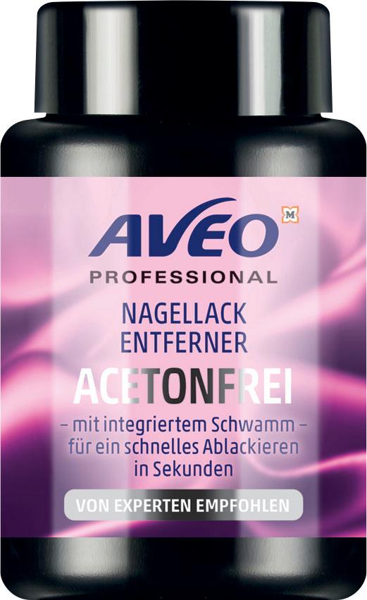 AVEO Nagellackentferner Acetonfrei mit Schwamm