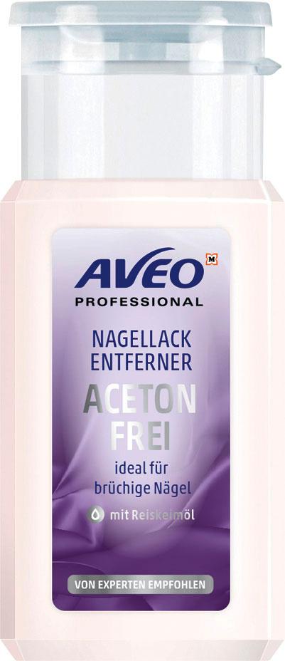 AVEO Professional Nagellackentferner Acetonfrei mit Pumpe
