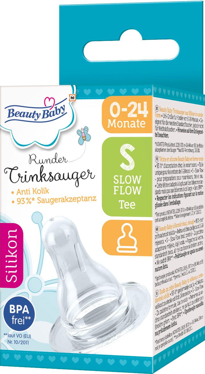 Beauty Baby Trinksauger Rund Silikon Größe S