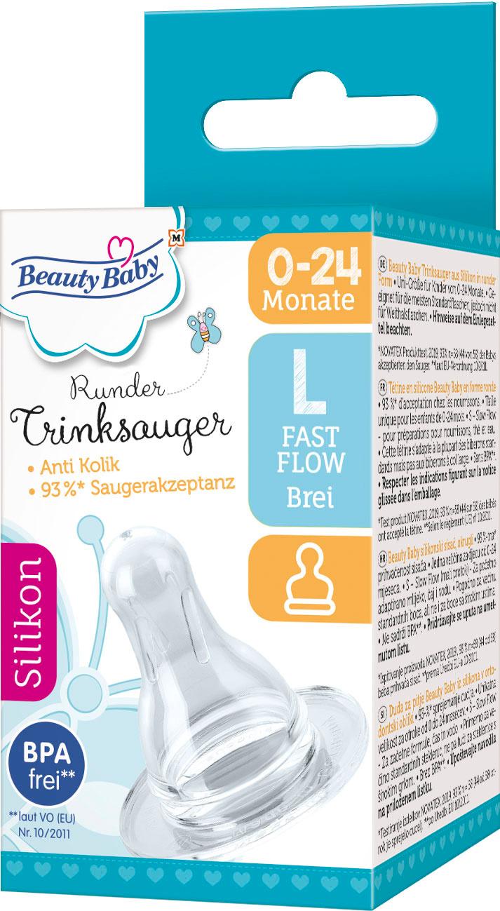 Beauty Baby Trinksauger Rund Größe L 0 bis 24 Monate