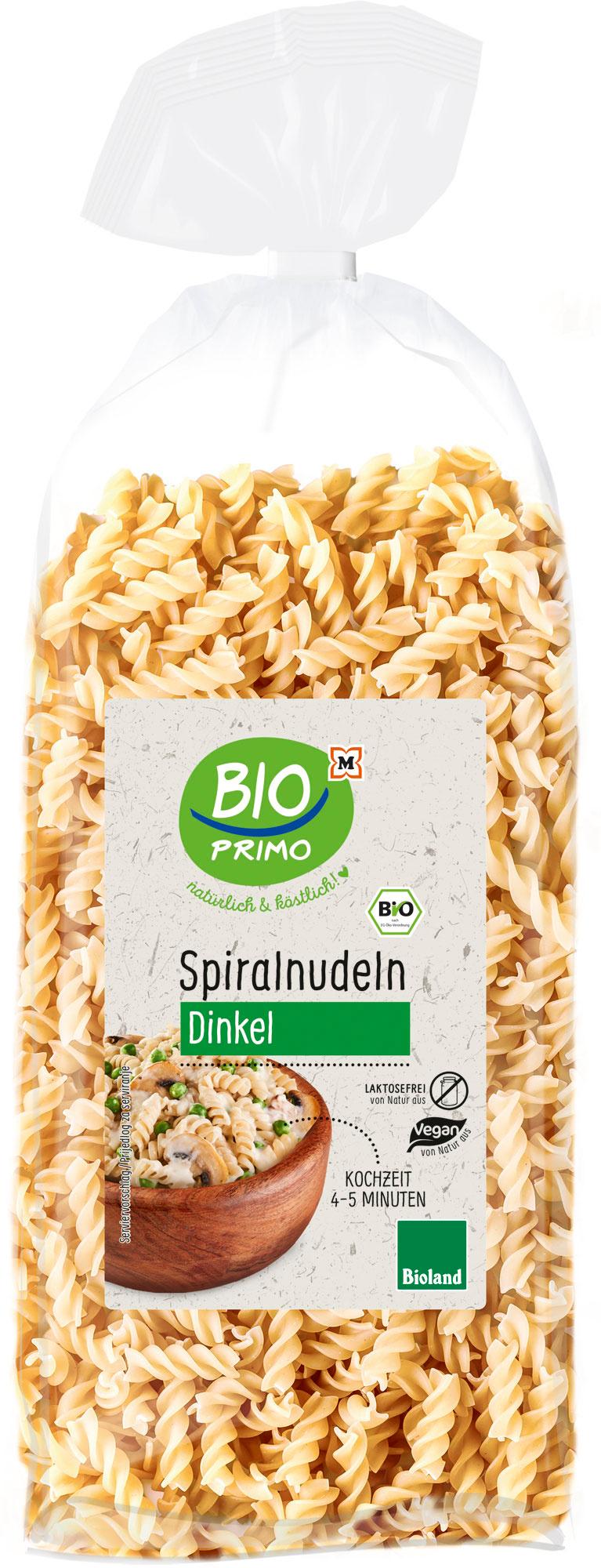 BIO PRIMO Bioland-Dinkel Spiralnudeln