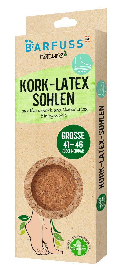 BARFUSS Natur Kork-Latex Sohle