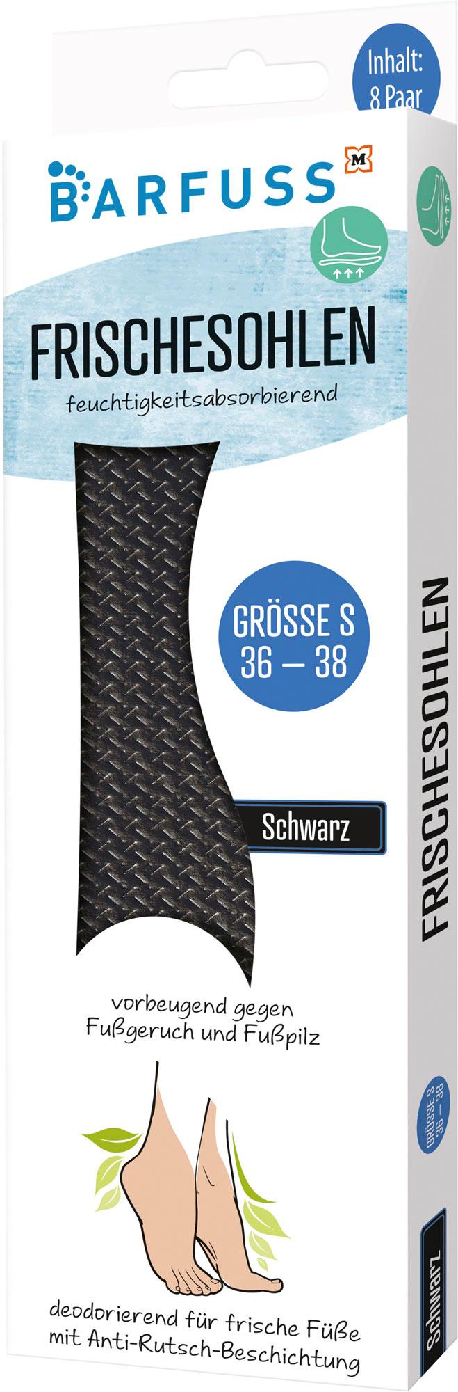 BARFUSS Frischesohlen Schwarz