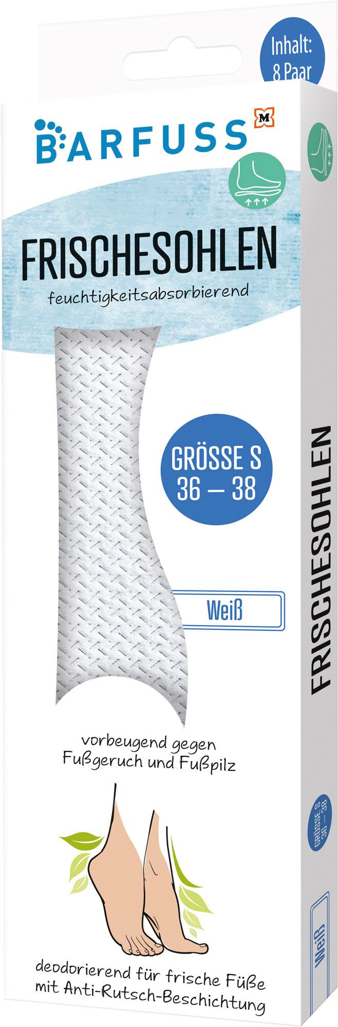 BARFUSS Frischesohlen Weiß