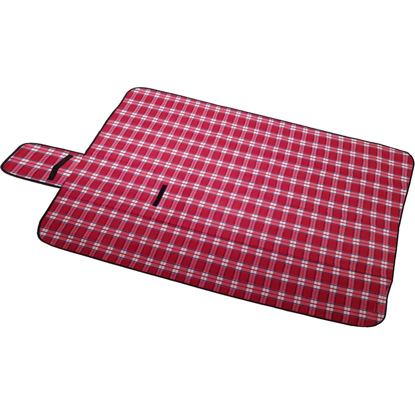 Produktbild TRENDSHOP Picknickdecke Fleece Kariert 2 von 2