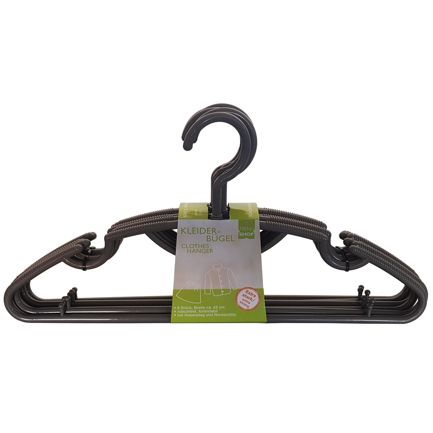TRENDSHOP Premium Kleiderbügel Extra Stark 6er Set