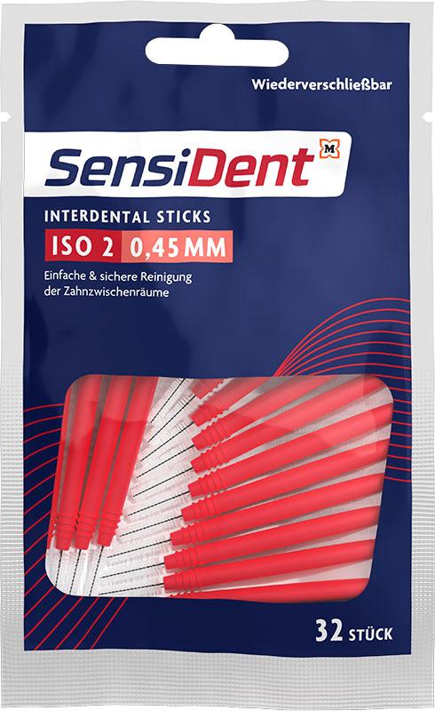 SensiDent Sticks Zahnzwischenraum Interdental ISO 2 0,45 mm