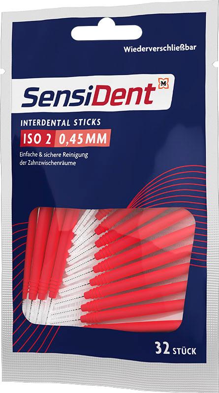 Produktbild SensiDent Sticks Zahnzwischenraum Interdental ISO 2 0,45 mm 2 von 2