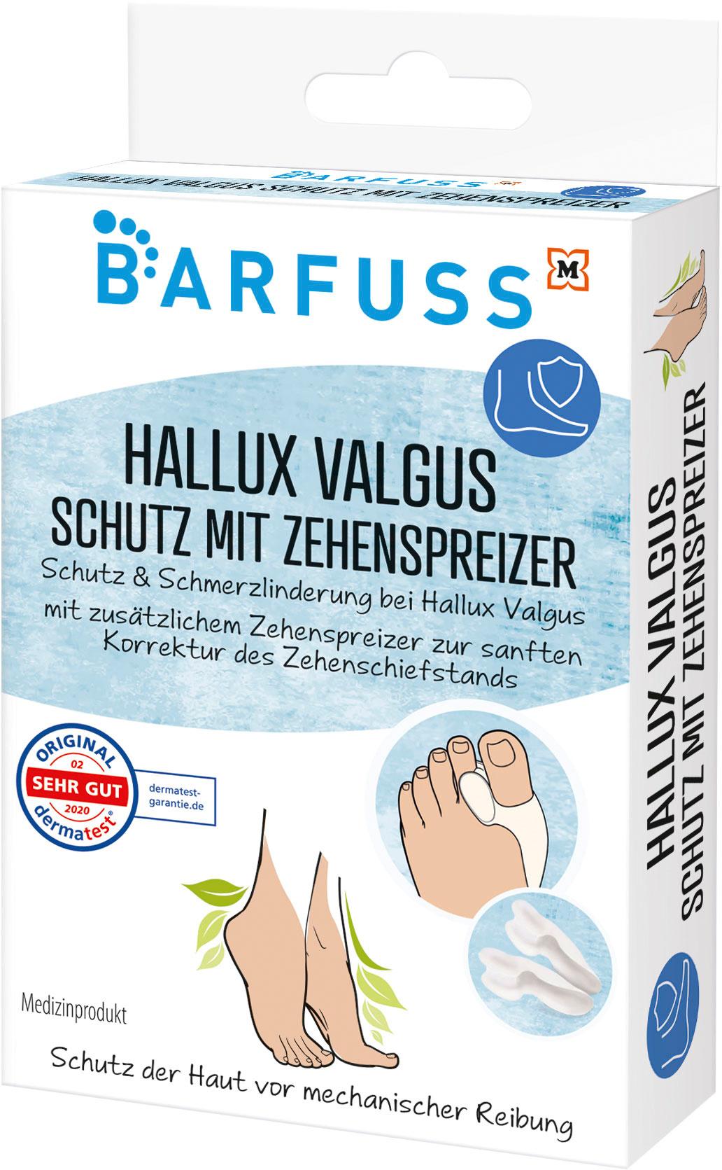 BARFUSS Schutz Hallux Valgus mit Zehenspreizer