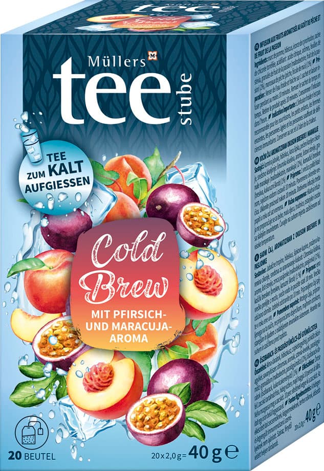 Müllers Teestube Cold Brew Pfirsich & Maracuja