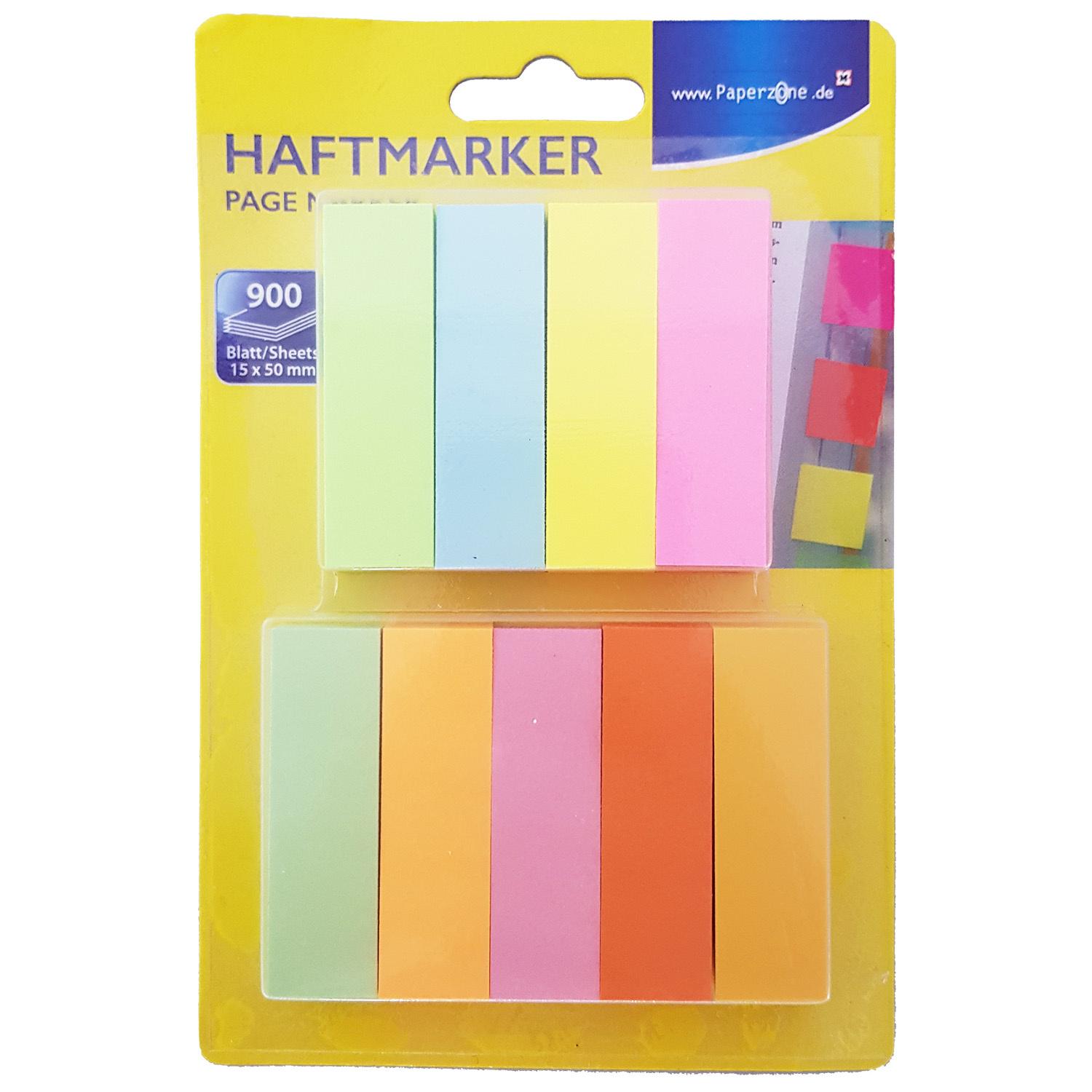 PAPERZONE Haftmarker 900 Blatt