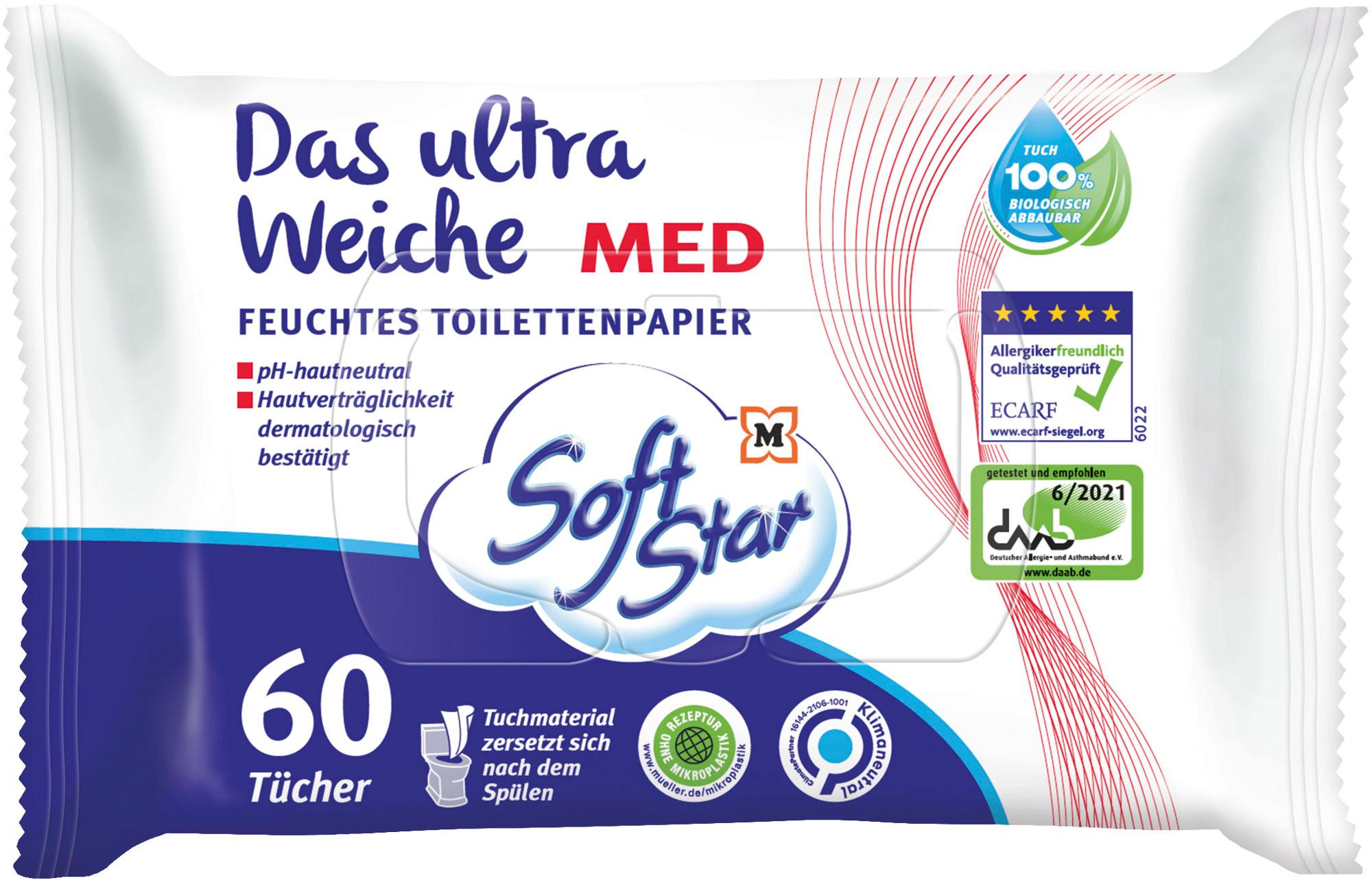 SoftStar Toilettenpapier Feucht Med Das Ultra Weiche