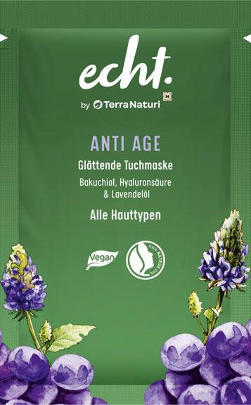 echt. by Terra Naturi ANTI-AGE glättende Tuchmaske