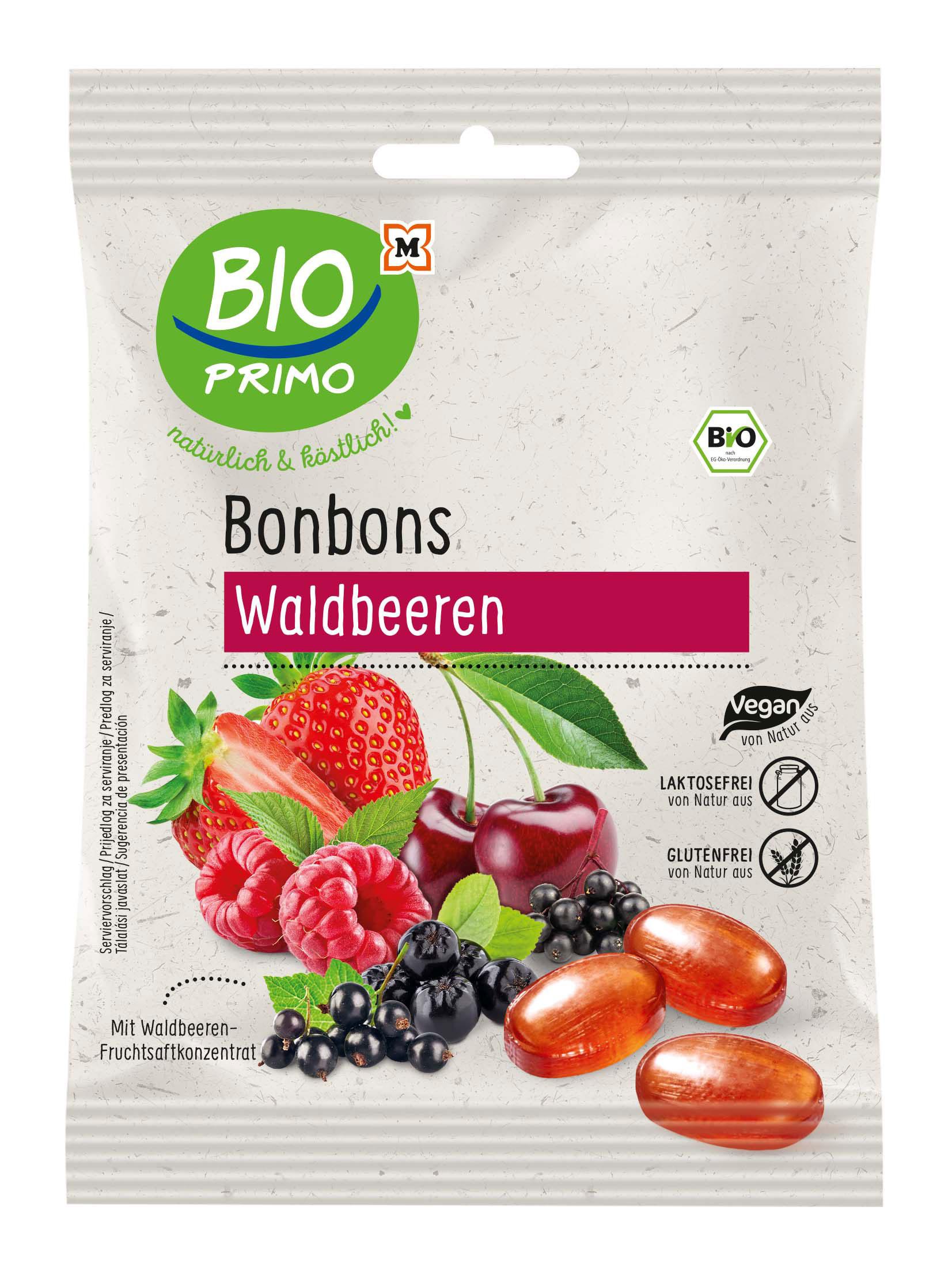 BIO PRIMO Bio Bonbons Waldbeere