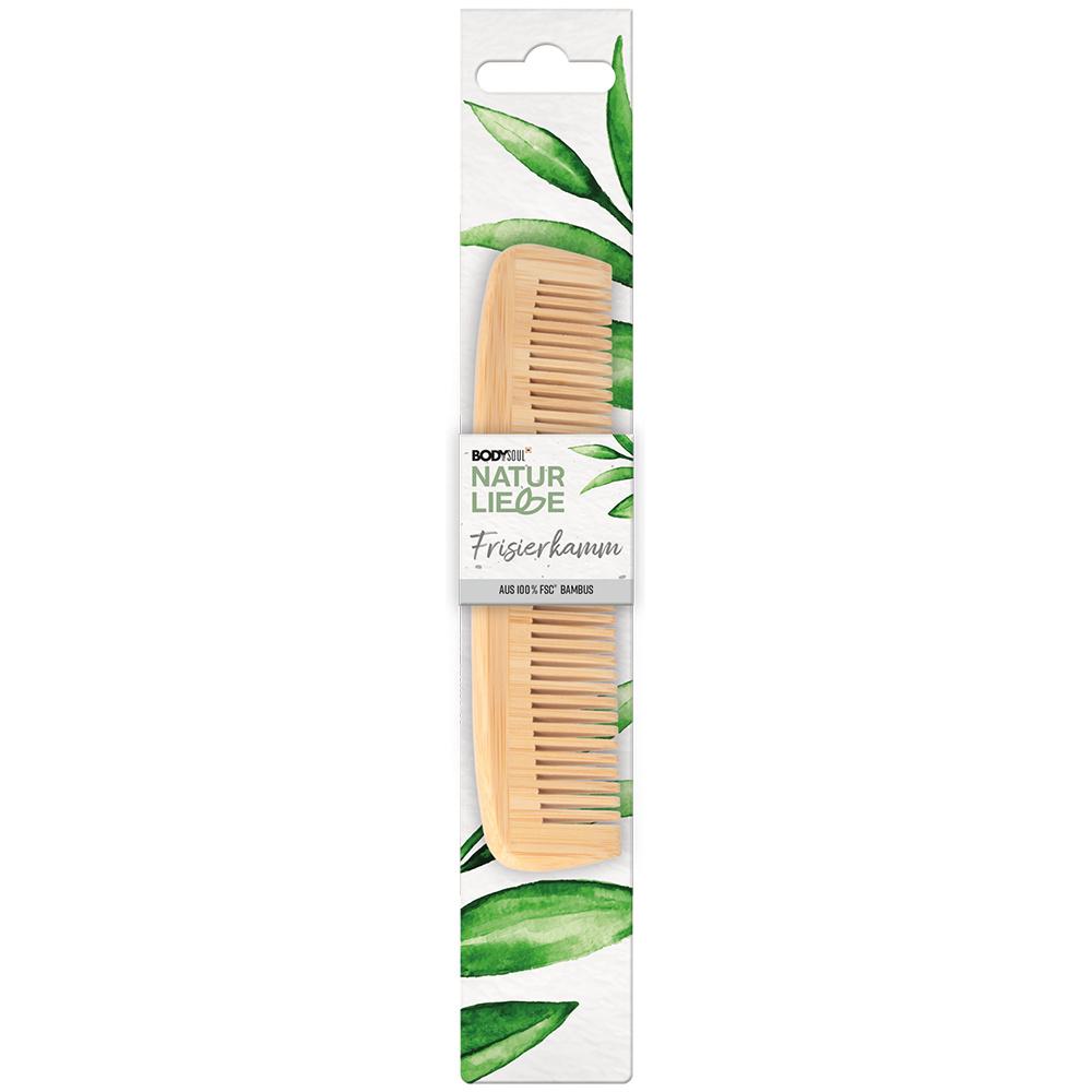 BODY&SOUL Frisierkamm Medium Naturliebe Bambusholz
