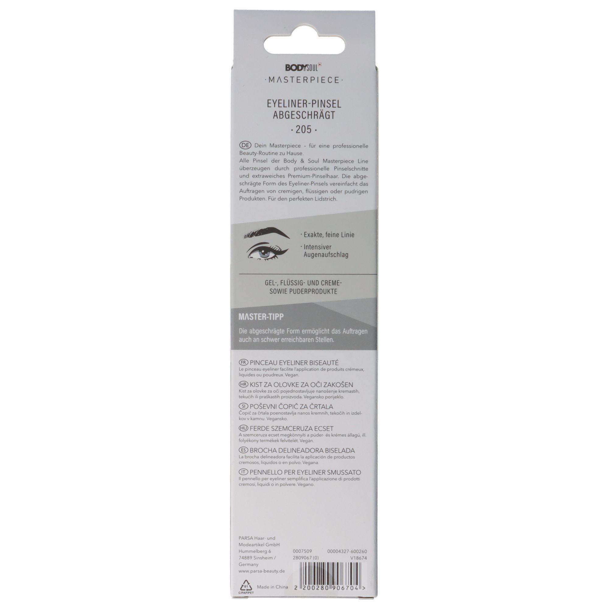 Produktbild BODY&SOUL Masterpiece Eyeliner Pinsel abgeschrägt 3 von 3