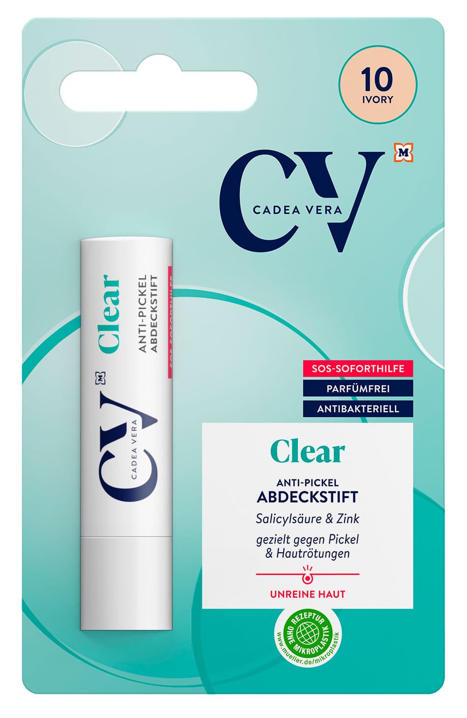 CV Clear Anti-Pickel Abdeckstift SOS-Soforthilfe