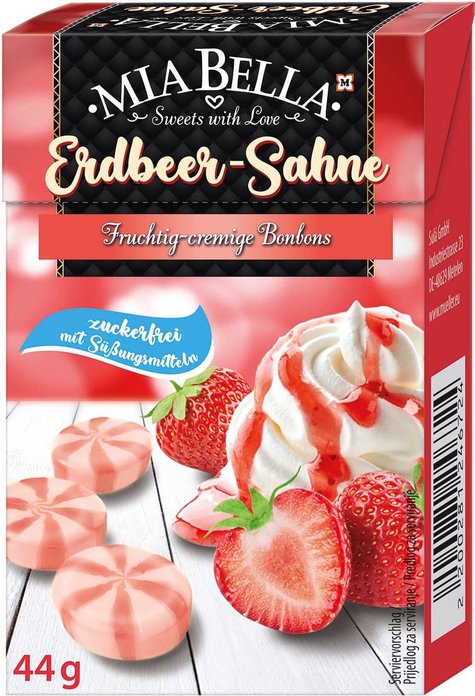 MIA BELLA Bonbons Erdbeer Sahne