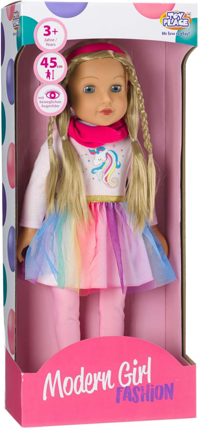 Modern Girl! Puppe Blond mit Einhornkleid, 45 cm