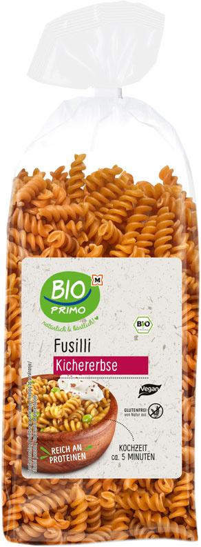 BIO PRIMO Bio Nudeln Fusilli Kichererbsen