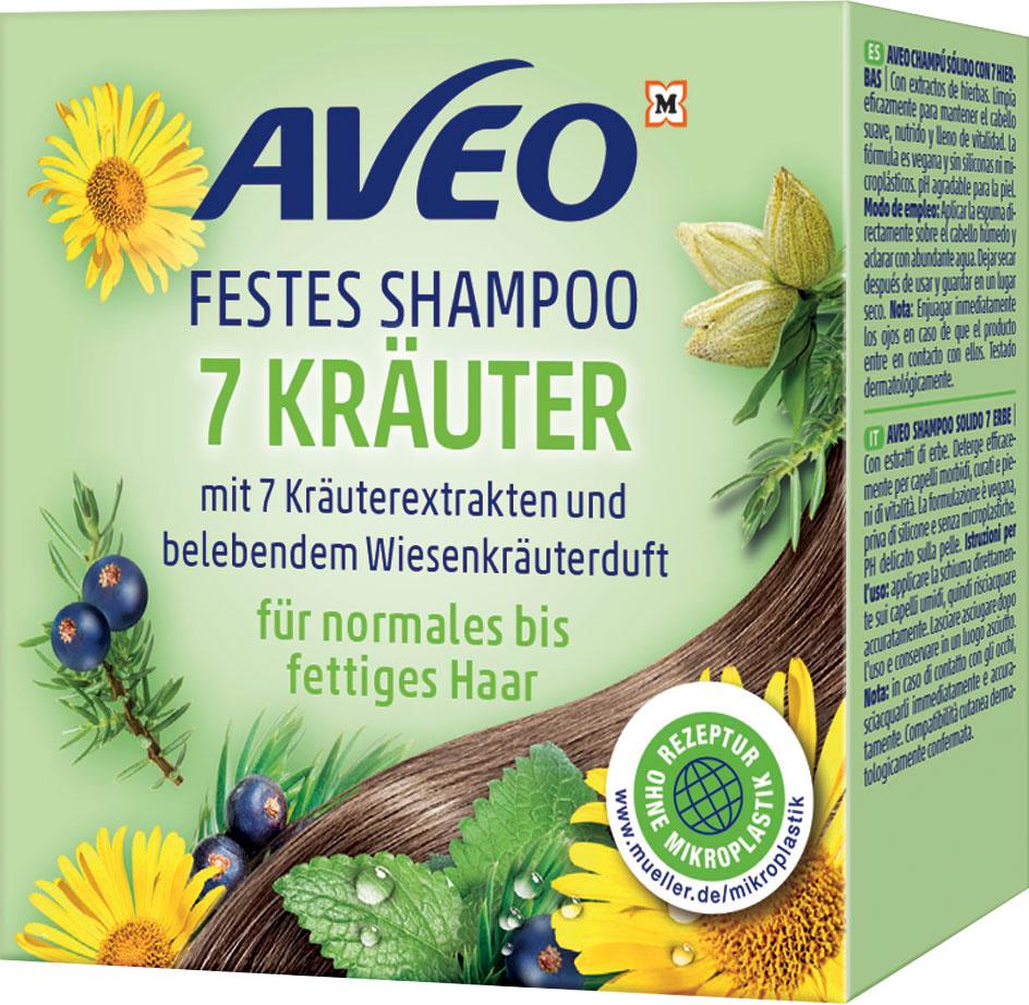 AVEO Festes Shampoo 7 Kräuter